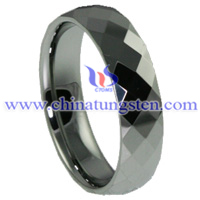 Faceted Tungsten Carbide Ring Picture